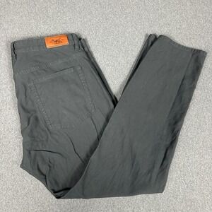 Rodd & Gunn Mens 38S Coal Gray 5-Pocket Straight Leg Cotton Stretch Pants Chino